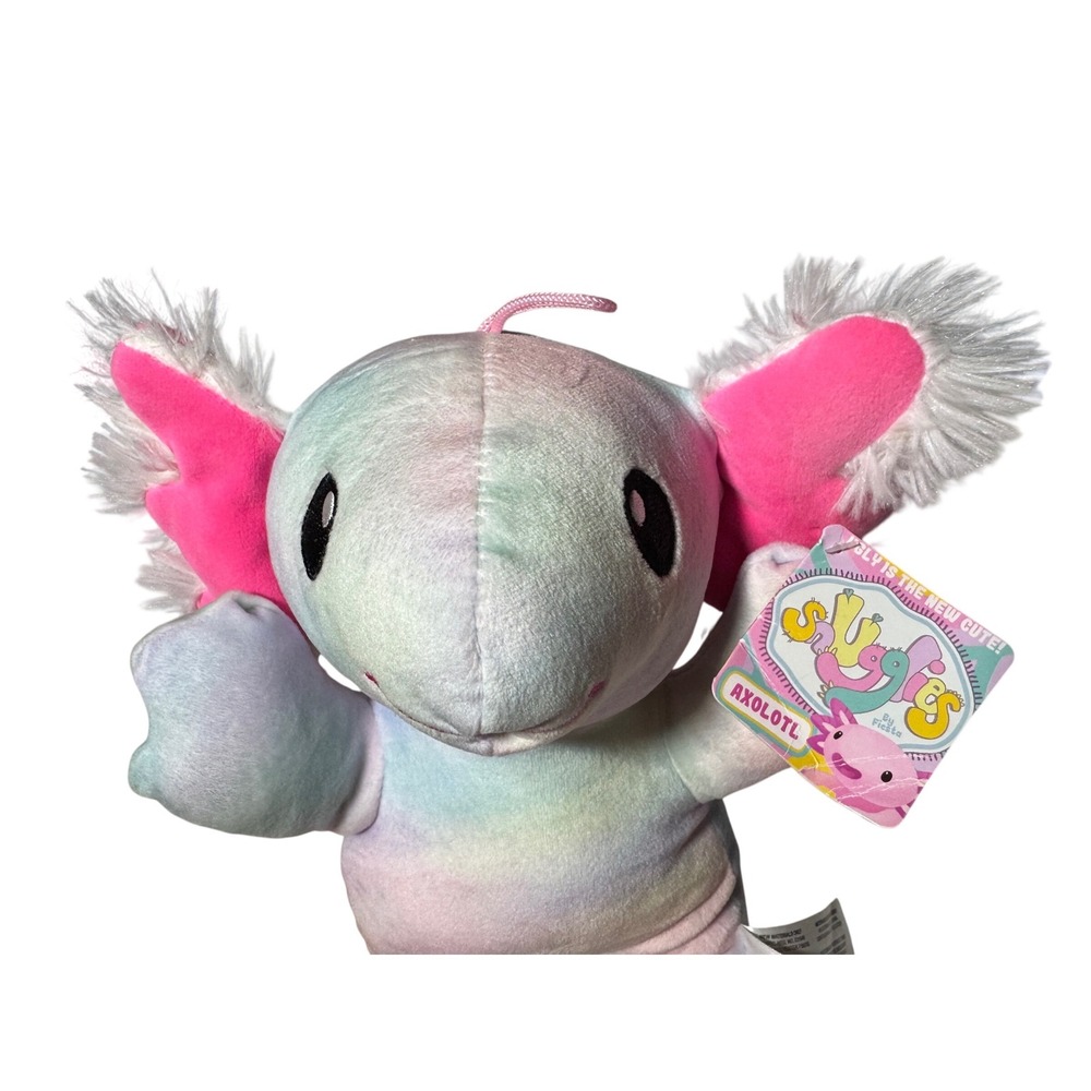 Fiesta Scruffy Suggs Axolotl Plush Rainbow Tie Dye Stuffed Animal Toy 10101 NEW